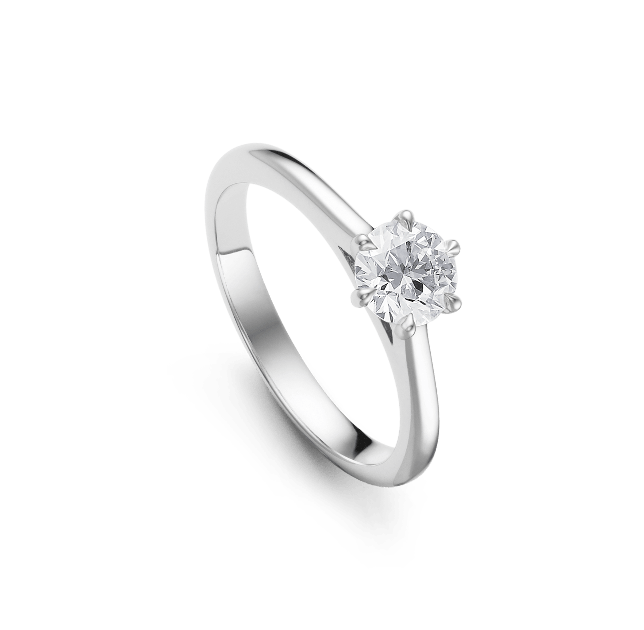 Solitaire 0.75 ct white gold Joy six Bucherer Switzerland